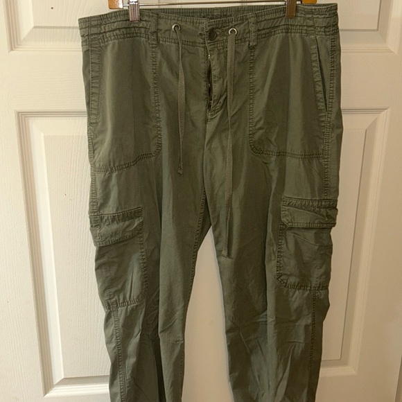 LIZ CLAIBORNE utility green color pants - Picture 1 of 5